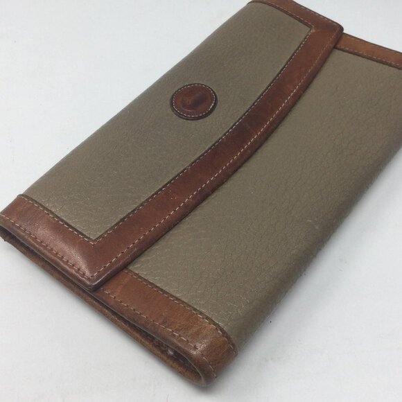 Vintage Dooney & Bourke Brown Leather Logo Wallet - Picture 2 of 12